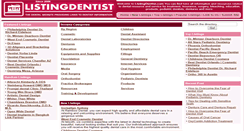 Desktop Screenshot of listingdentist.com