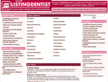 Tablet Screenshot of listingdentist.com